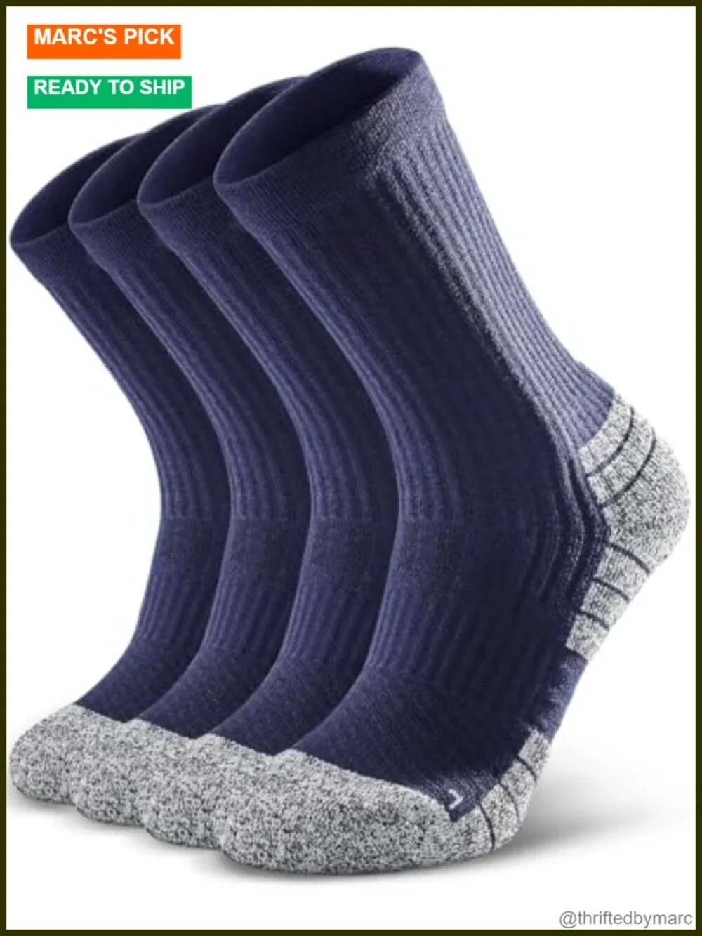Thermal Padded Crew Socks for Hiking Hunting Work